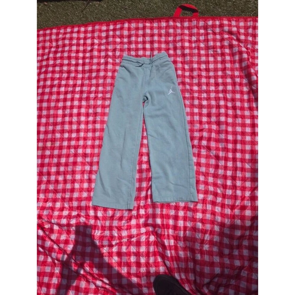 Jordan Boys Light Blue Fleece Sweatpants Size M Jumpman